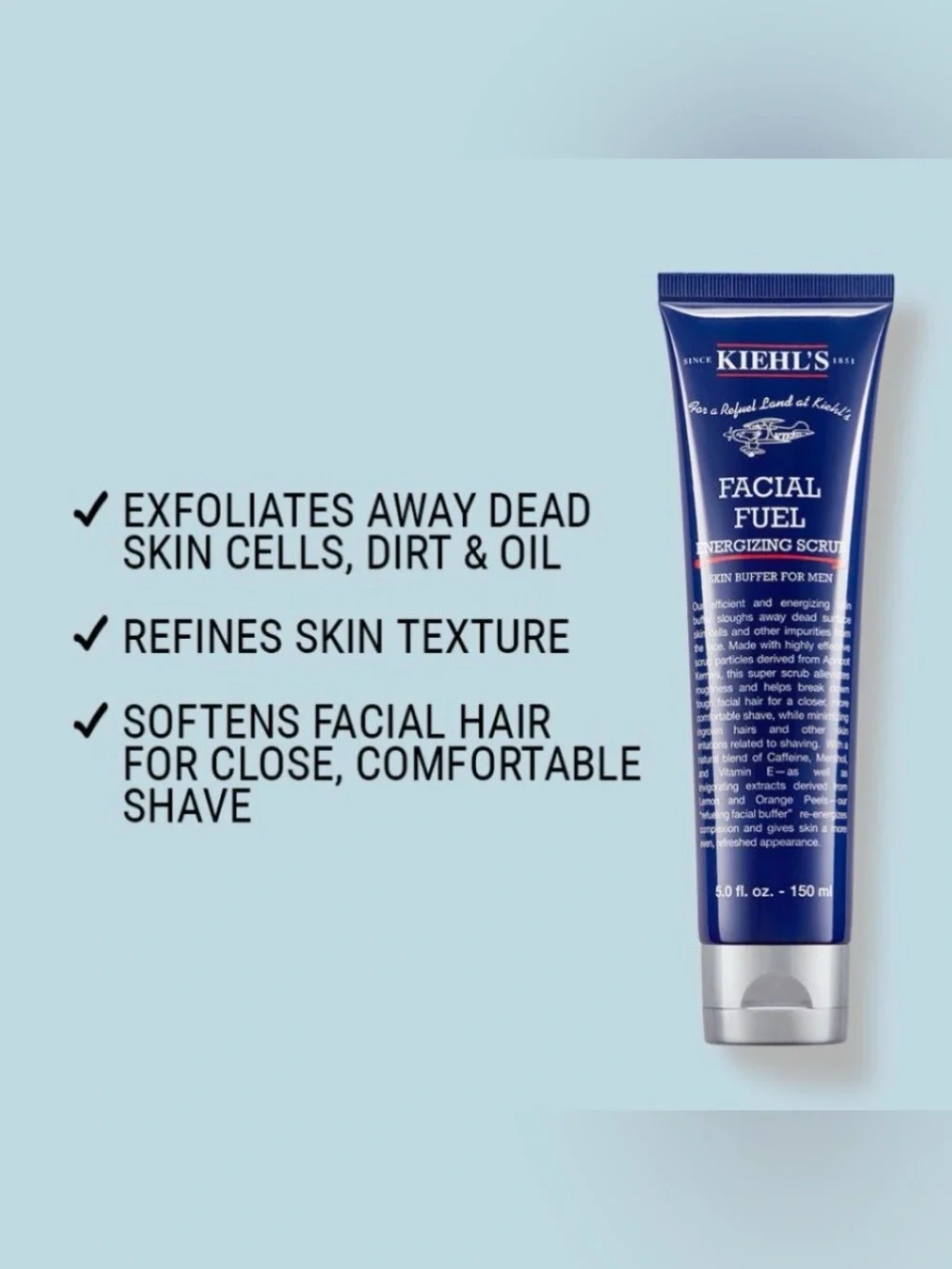 Kiehl's facial fuel scrub